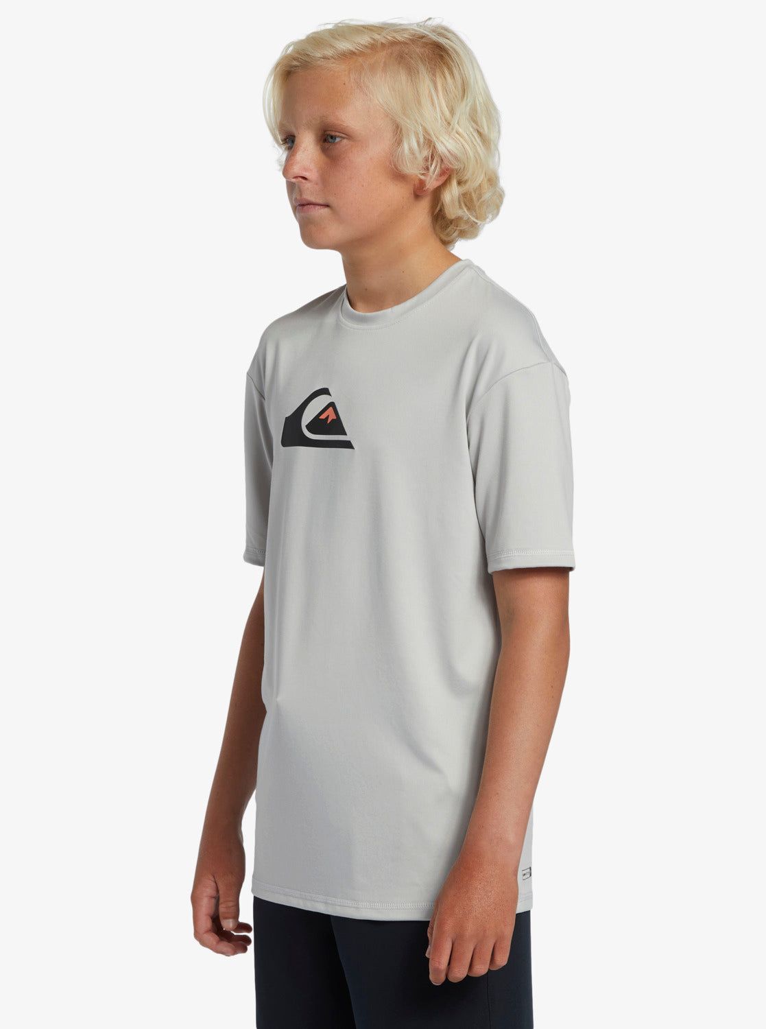 Boys 8-16 Solid Streak Short Sleeve Upf 50 Surf T-Shirt - Gray Violet sold by Quiksilver product image thumbnail 4