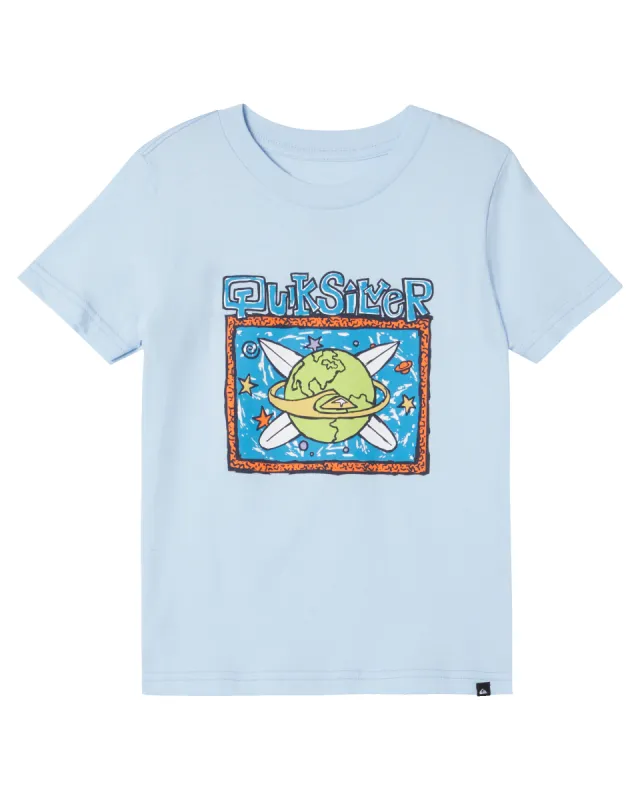 Boys 2-7 Surf The Earth Kt0 T-Shirt - Clear Sky sold by Quiksilver