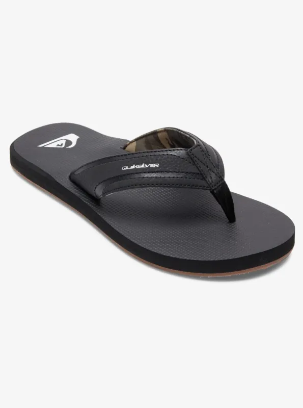 Island Oasis Sandals - Black/Black/Brown made by Quiksilver