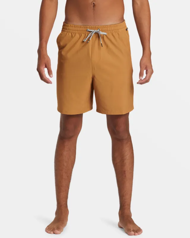 Taxer Amphibian 18" Hybrid Shorts - Bone Brown sold by Quiksilver