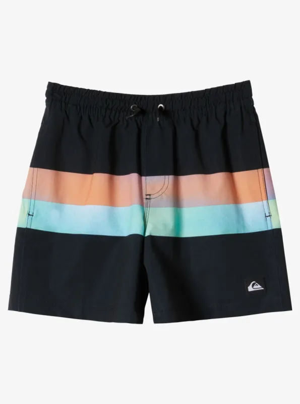 Surfsilk Air-Brush 14" Volleys - Black sold by Quiksilver