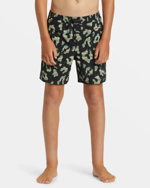Boys 8-16 Surfsilk Mix 14" Swim Trunks - Black sold by Quiksilver