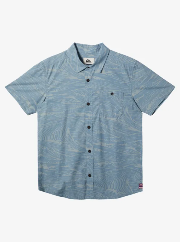 Boys 8-16 Hawaii Flow Short Sleeve Shirt - Blue Shadow sold by Quiksilver