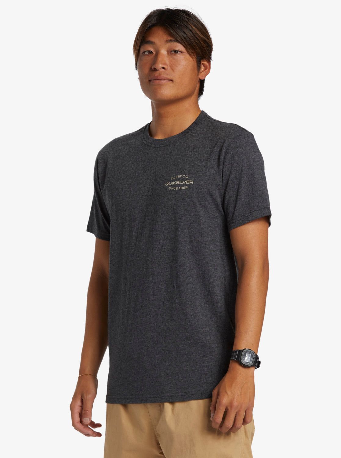 Surf Lockup T-Shirt - Charcoal Heather sold by Quiksilver product image thumbnail 4