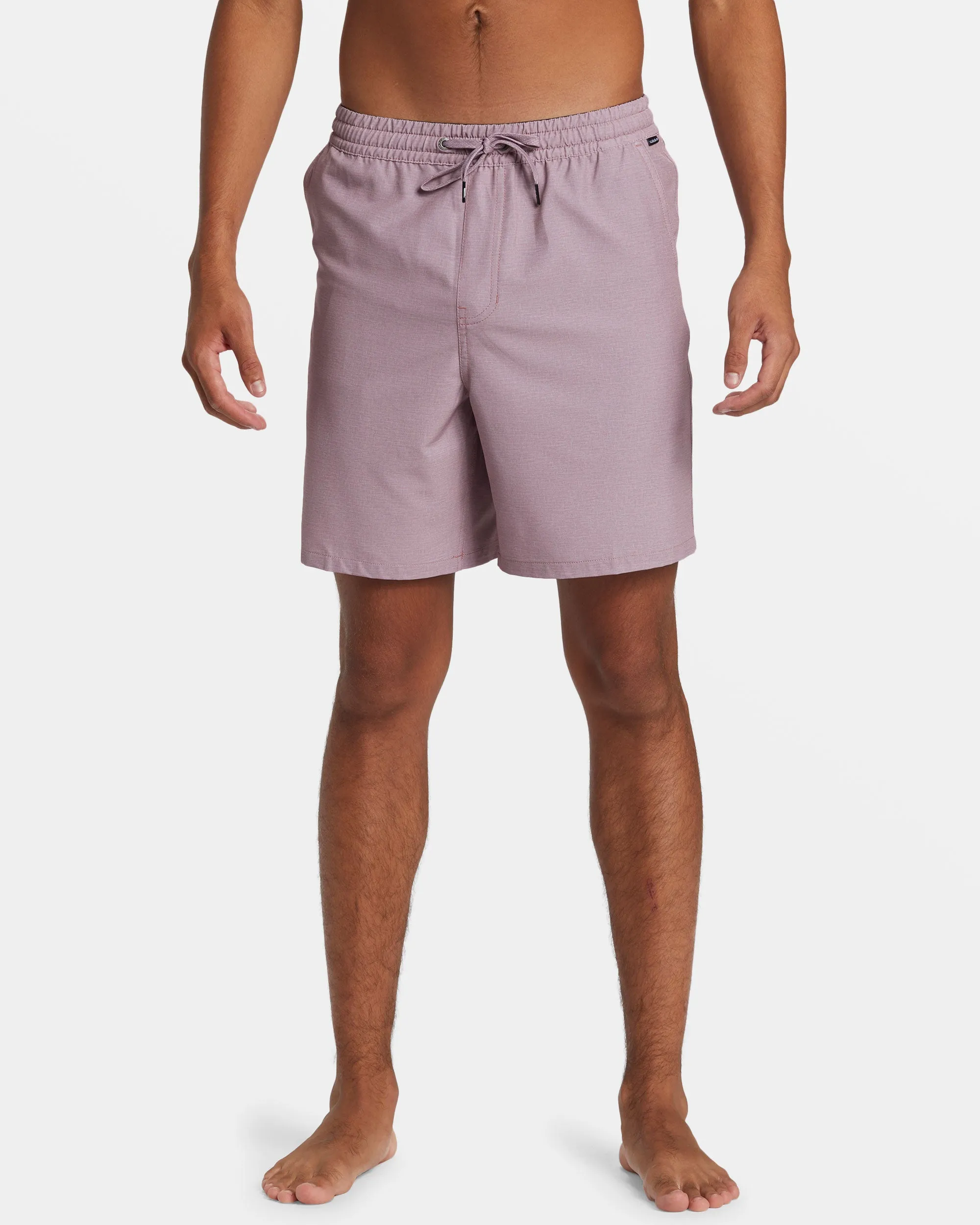 Taxer Heather Amphibian 18" Hybrid Shorts - Grape Shake sold by Quiksilver