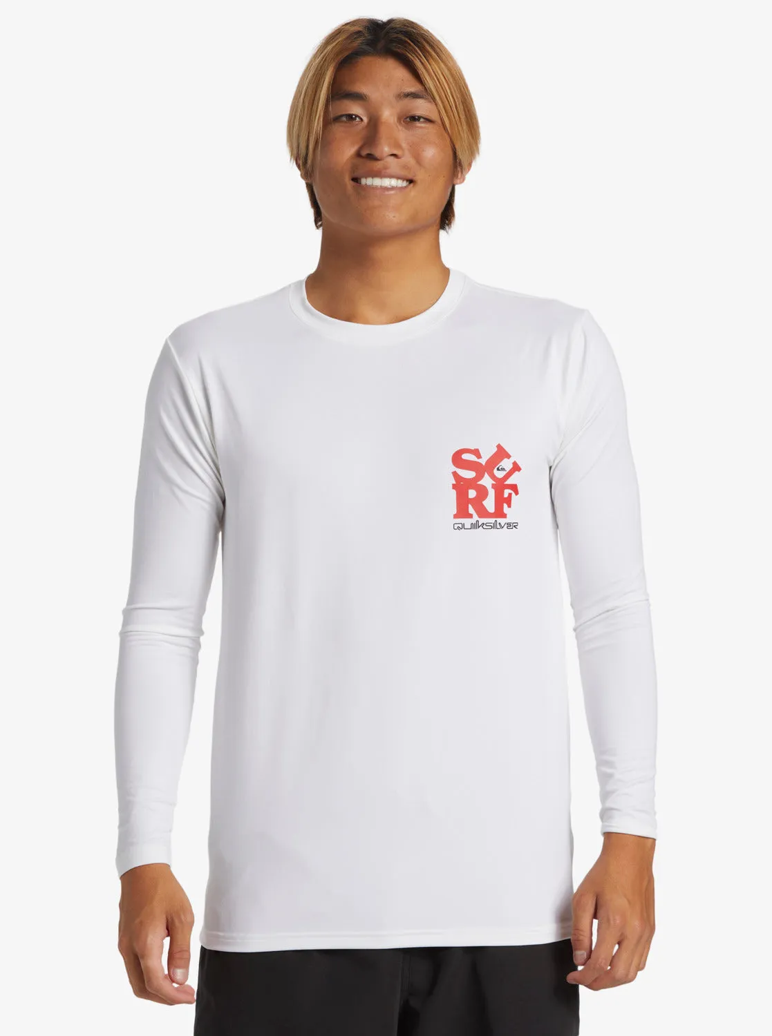 Everyday Long Sleeve Surf Tee - White/Black sold by Quiksilver product image thumbnail 3