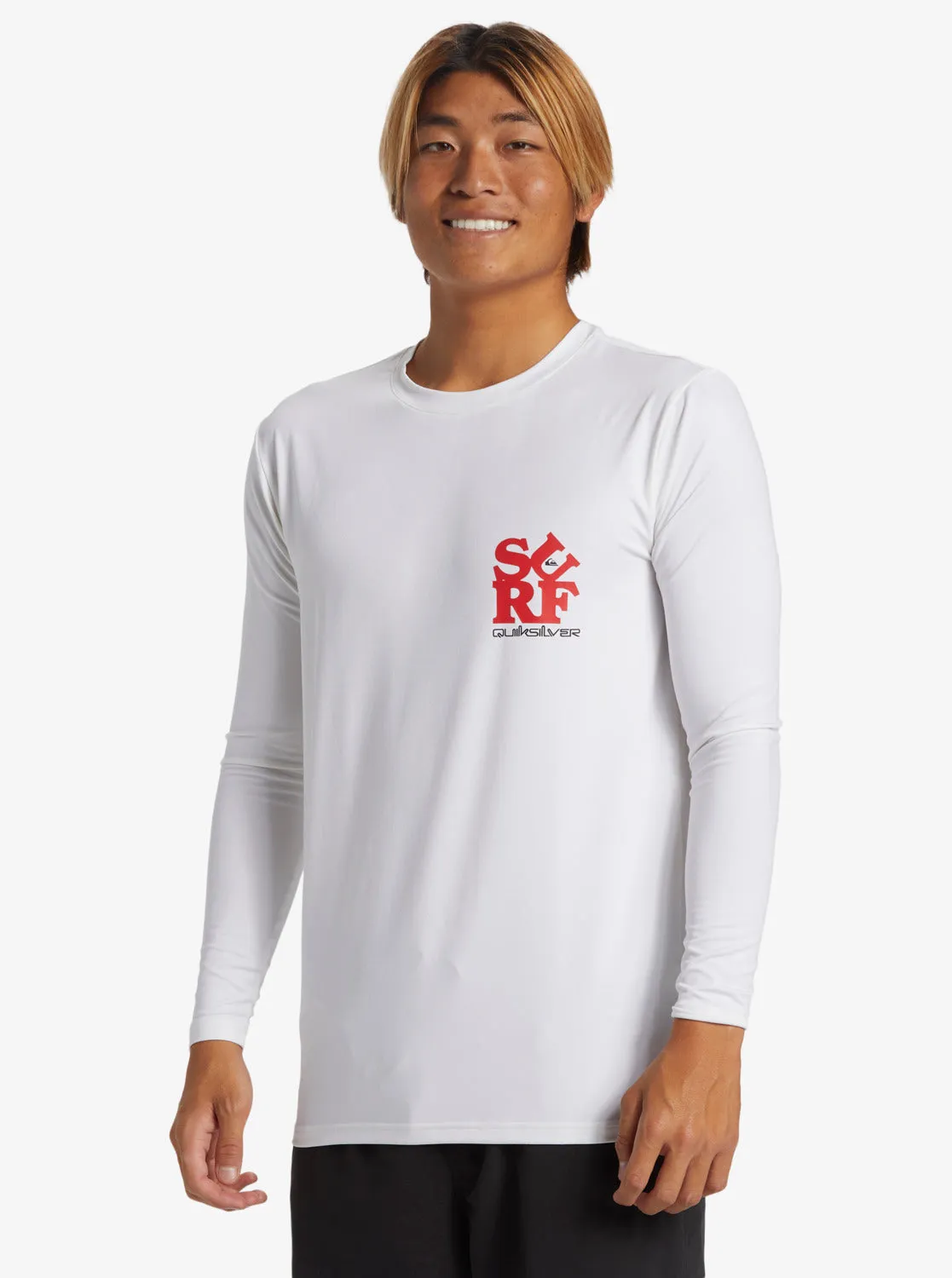 Everyday Long Sleeve Surf Tee - White/Black sold by Quiksilver product image thumbnail 4