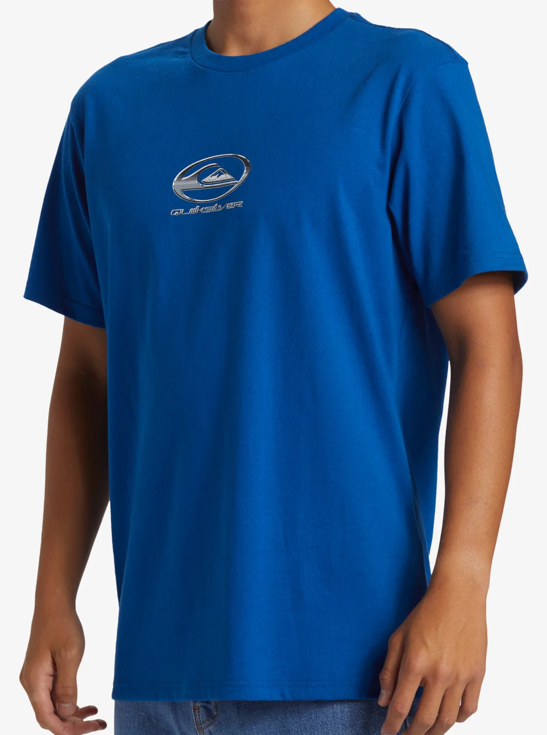 Chrome Logo Short Sleeve Saturn T-Shirt - Monaco Blue sold by Quiksilver product image thumbnail 5