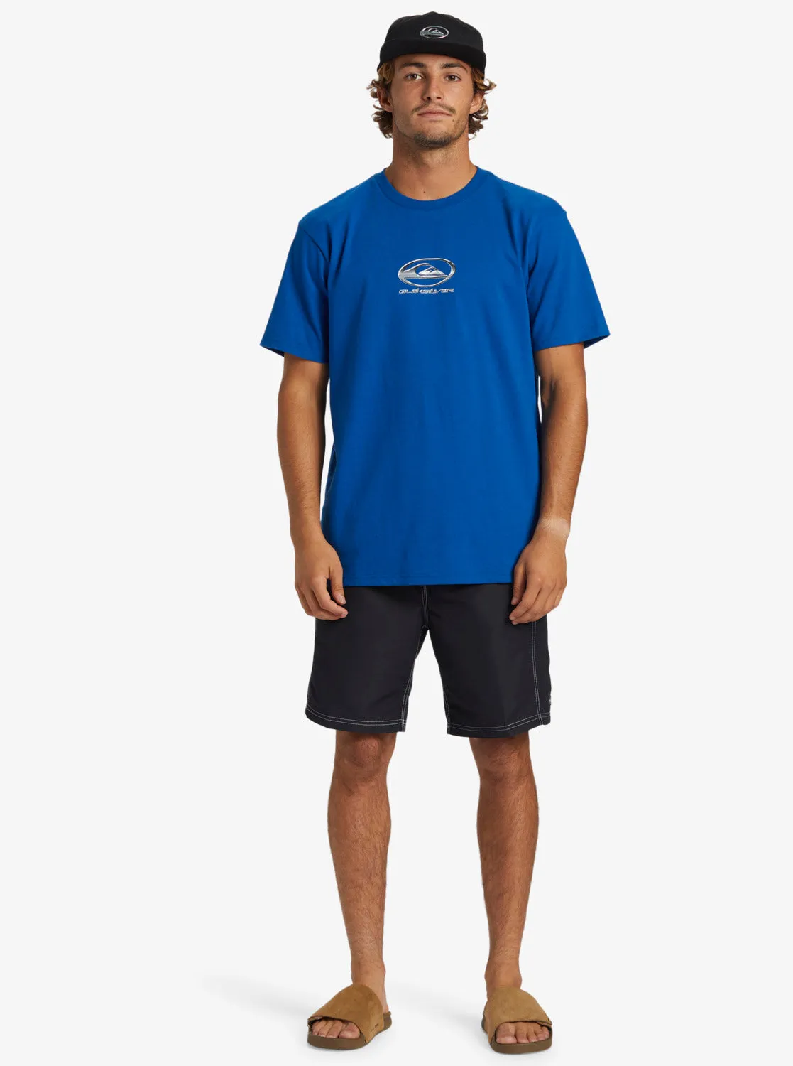 Chrome Logo Short Sleeve Saturn T-Shirt - Monaco Blue sold by Quiksilver product image thumbnail 3