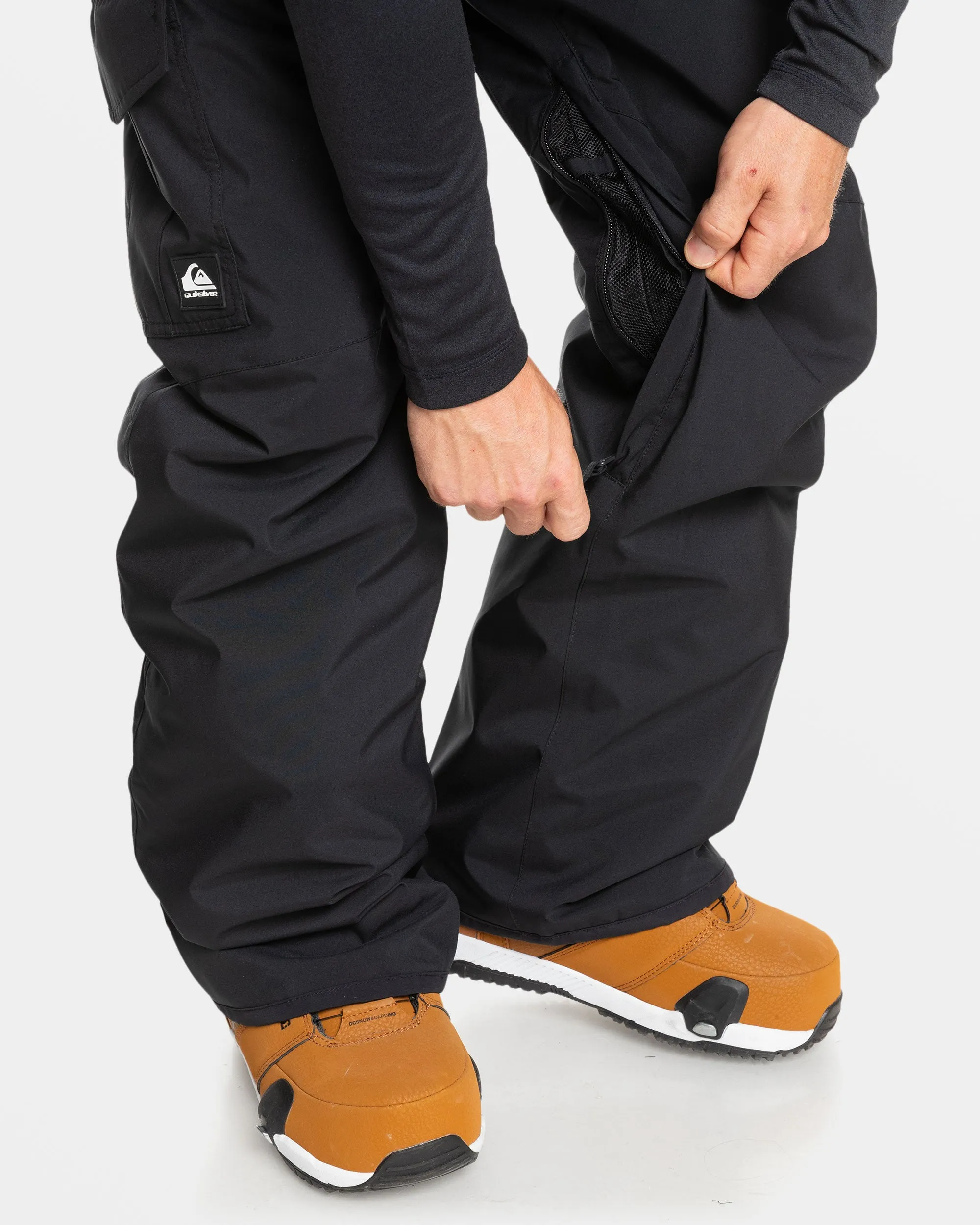 Porter Insulated Snow Pants - True Black sold by Quiksilver product image thumbnail 4