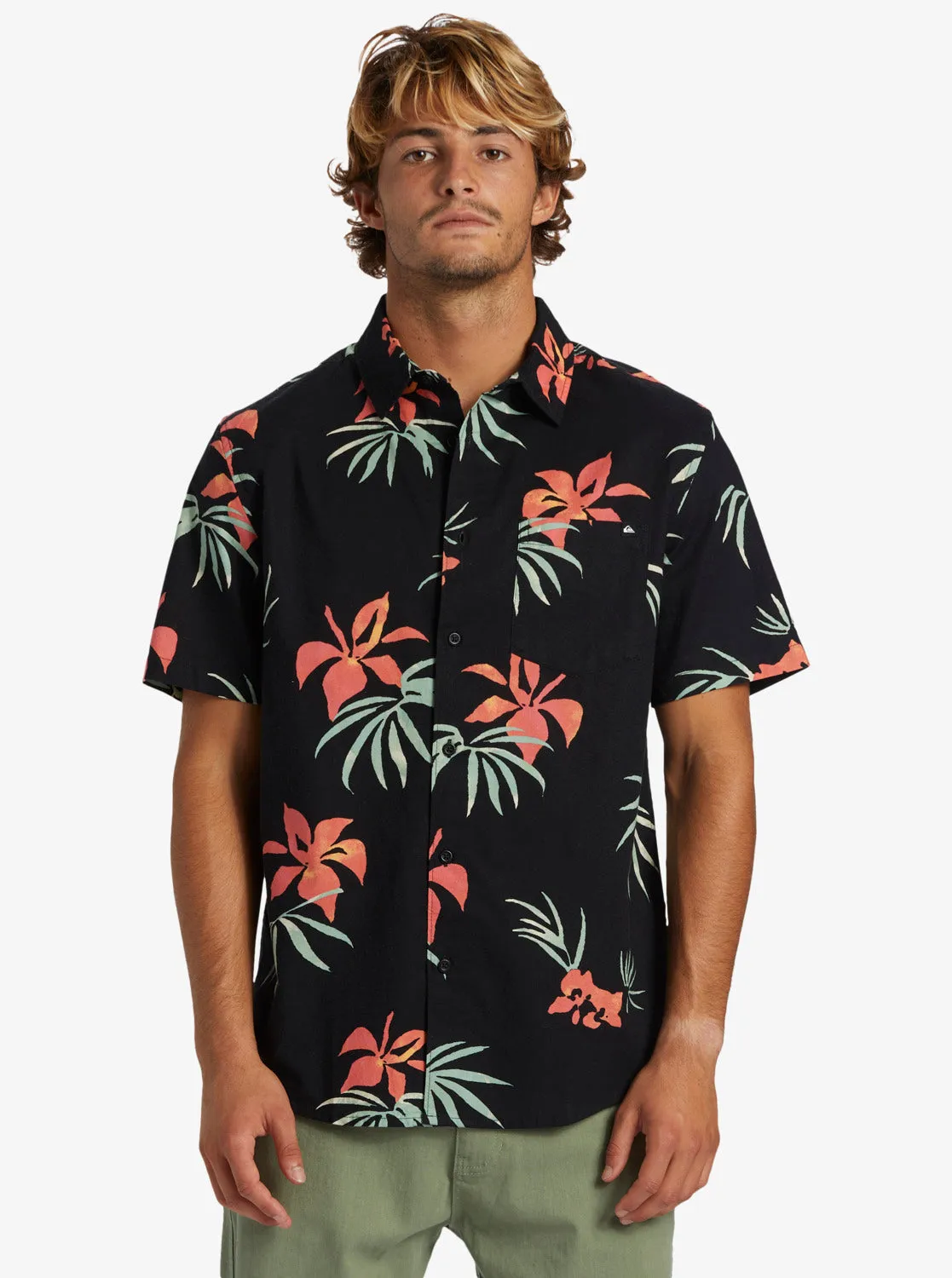 Apero Classic Short Sleeve Shirt - Black Aop Mix Bag Ss sold by Quiksilver product image thumbnail 3