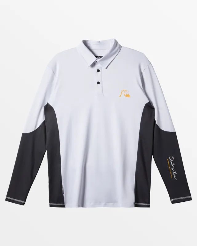 Waterman Waterman Piscator Polo Long Sleeve UPF 50 Surf T-Shirt - White sold by Quiksilver