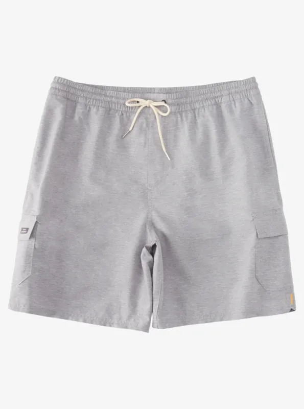 Waterman Balance 18" Swim Trunks - Heather Grey sold by Quiksilver