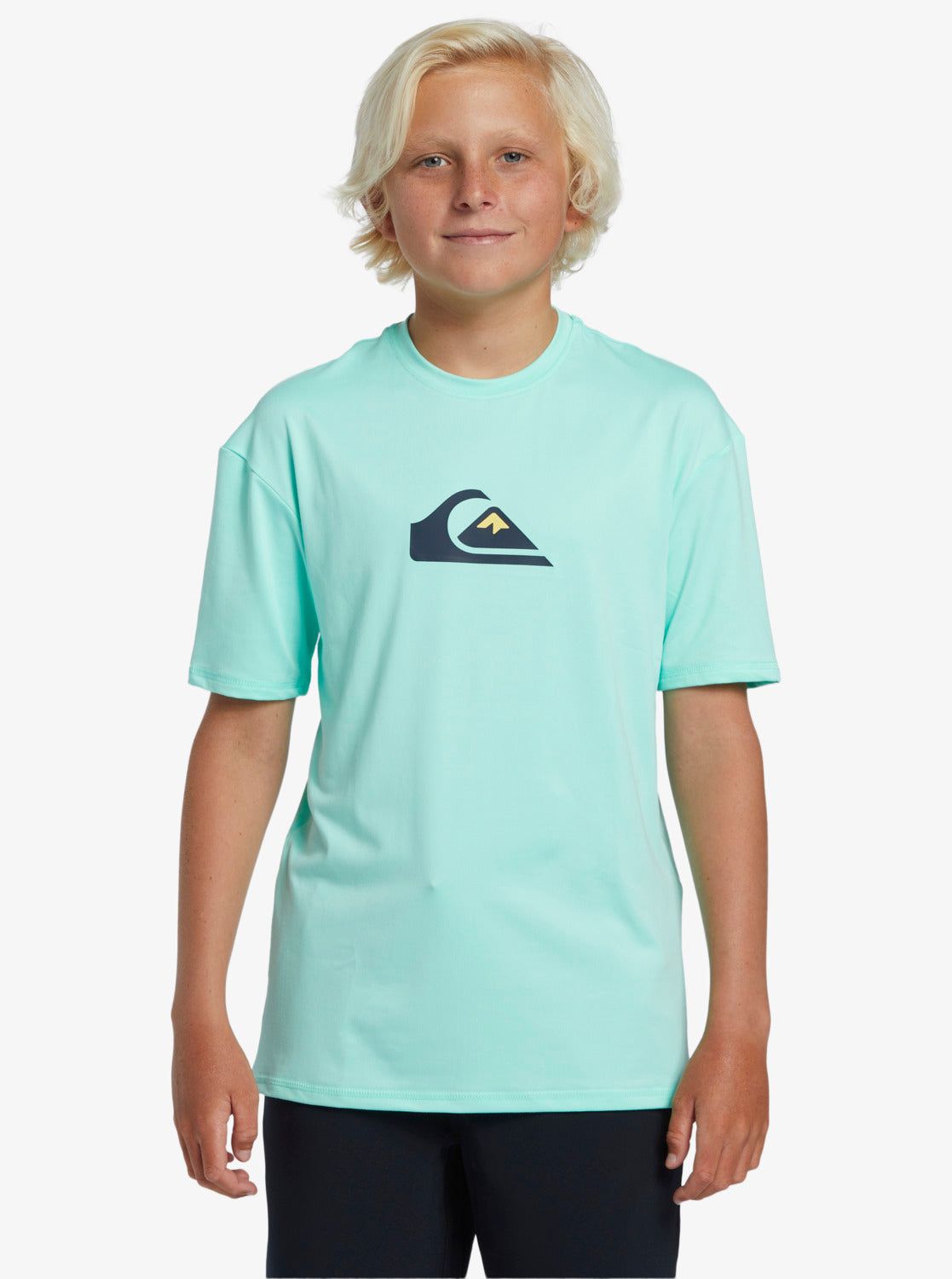 Boys 8-16 Solid Streak Short Sleeve Upf 50 Surf T-Shirt - Beach Glass sold by Quiksilver product image thumbnail 3