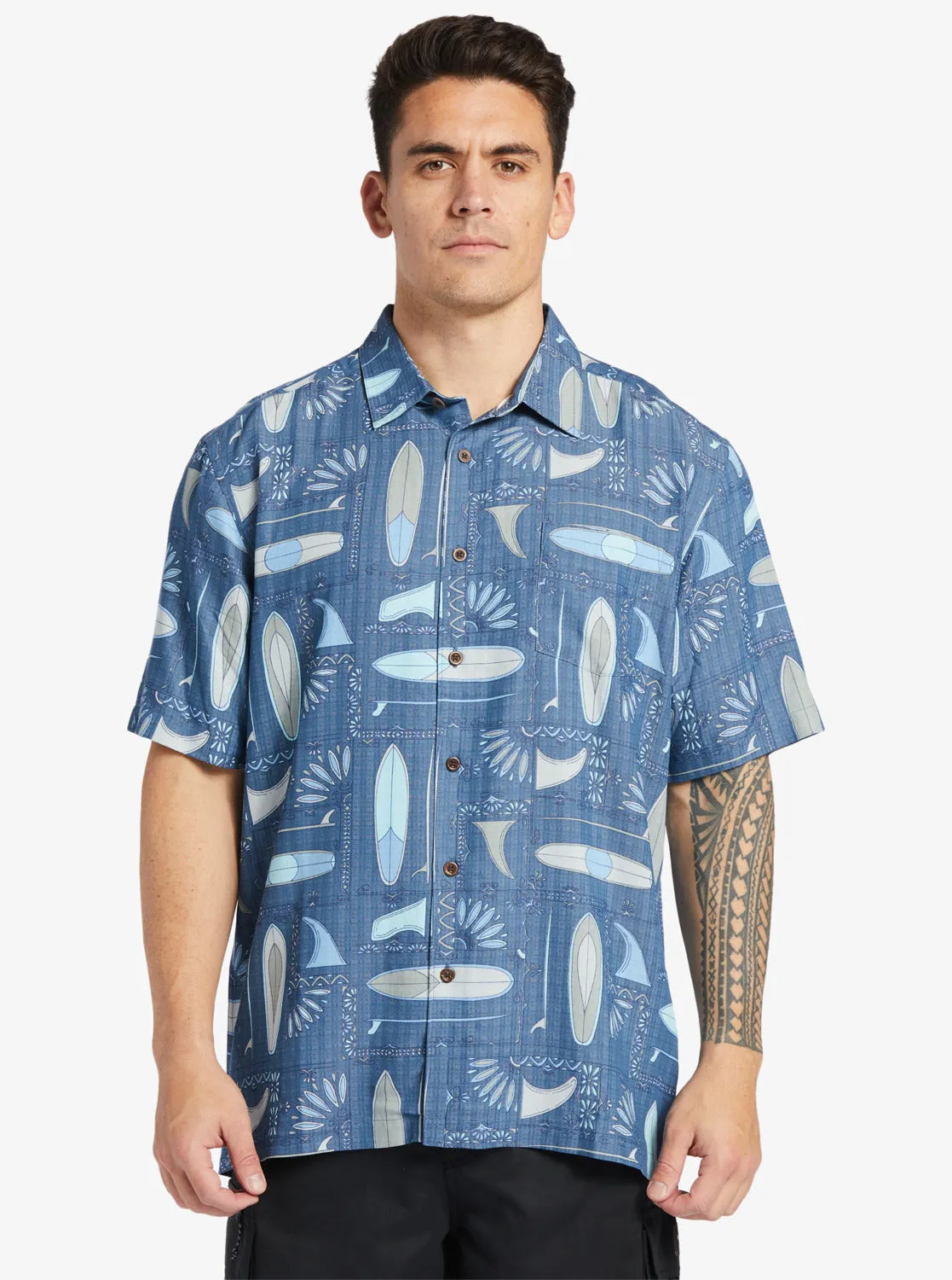 Waterman Long Boards Shirt - Longboards Ensign Blue sold by Quiksilver product image thumbnail 3