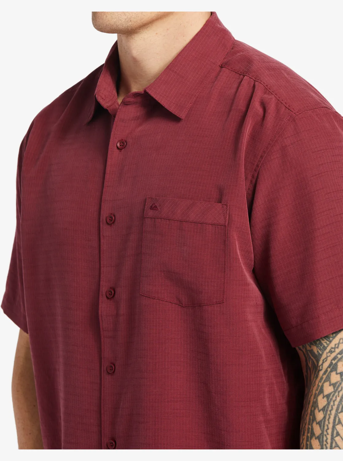 Waterman Centinela Premium Short Sleeve Shirt - Ruby Wine Centinela 4 sold by Quiksilver product image thumbnail 5