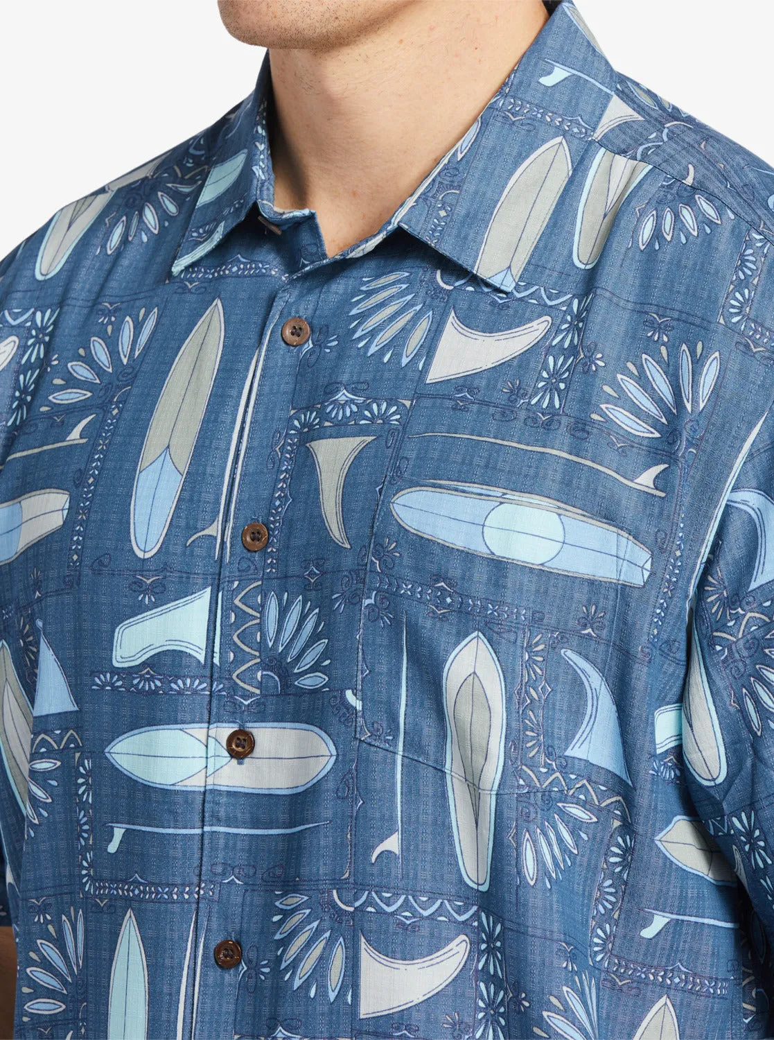 Waterman Long Boards Shirt - Longboards Ensign Blue sold by Quiksilver product image thumbnail 5