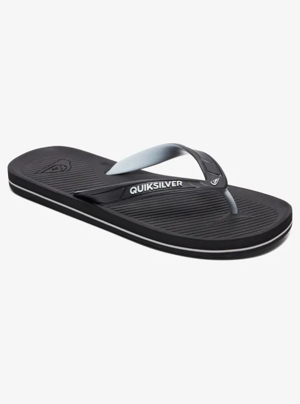 Haleiwa Flip-Flops - Black/Grey/Black sold by Quiksilver