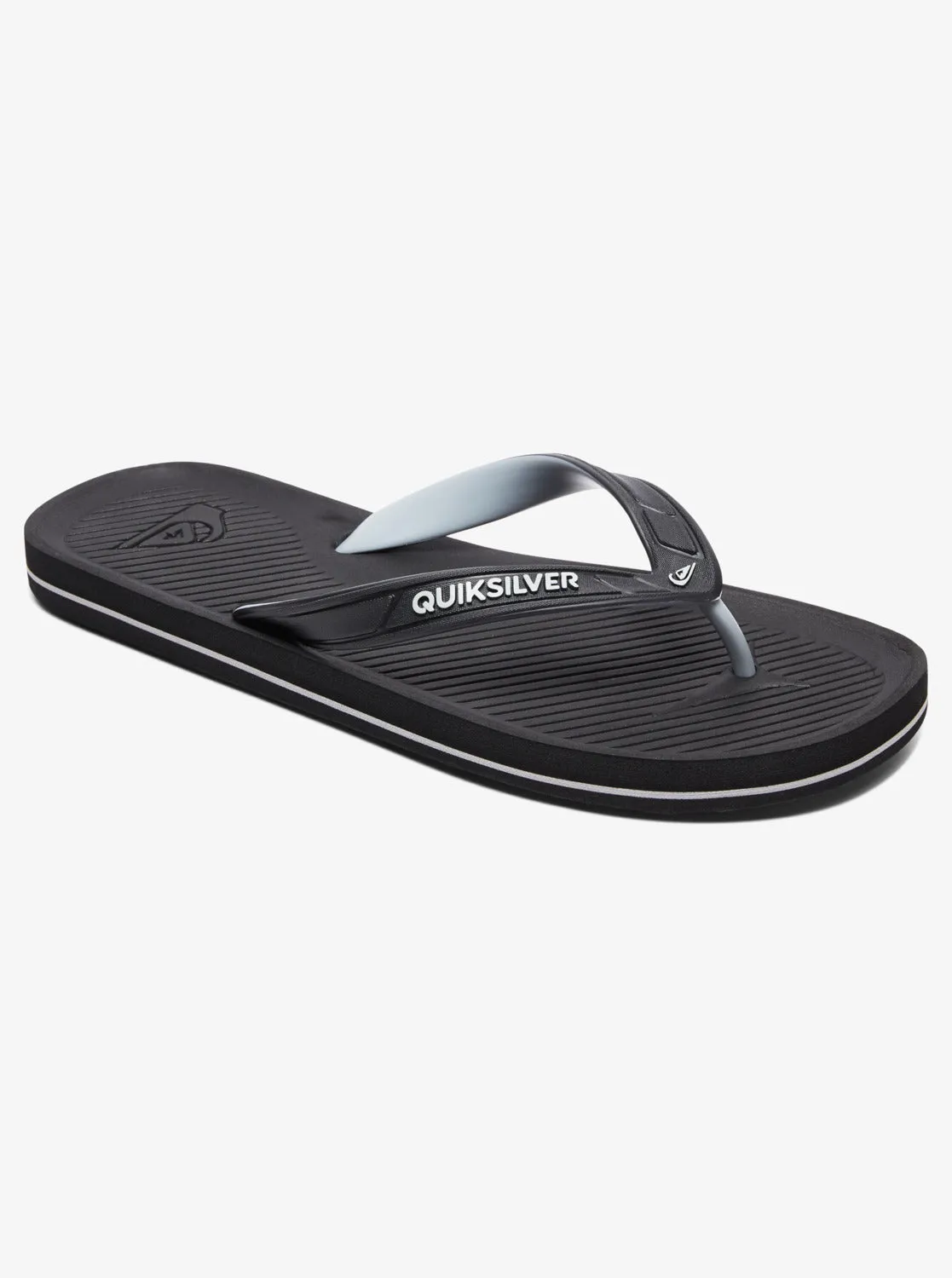 Haleiwa Flip-Flops - Black/Grey/Black sold by Quiksilver