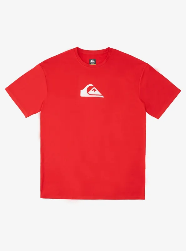 Solid Streak Short Sleeve Upf 50 Surf T-Shirt - Quik Red sold by Quiksilver