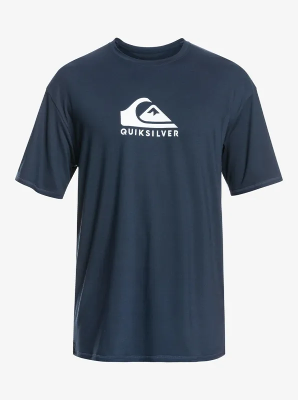 Solid Streak Short Sleeve Upf 50 Surf T-Shirt - Navy Blazer sold by Quiksilver