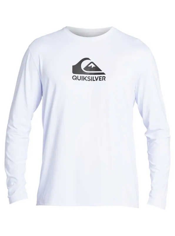 Solid Streak Long Sleeve Upf 50 Surf T-Shirt - White sold by Quiksilver