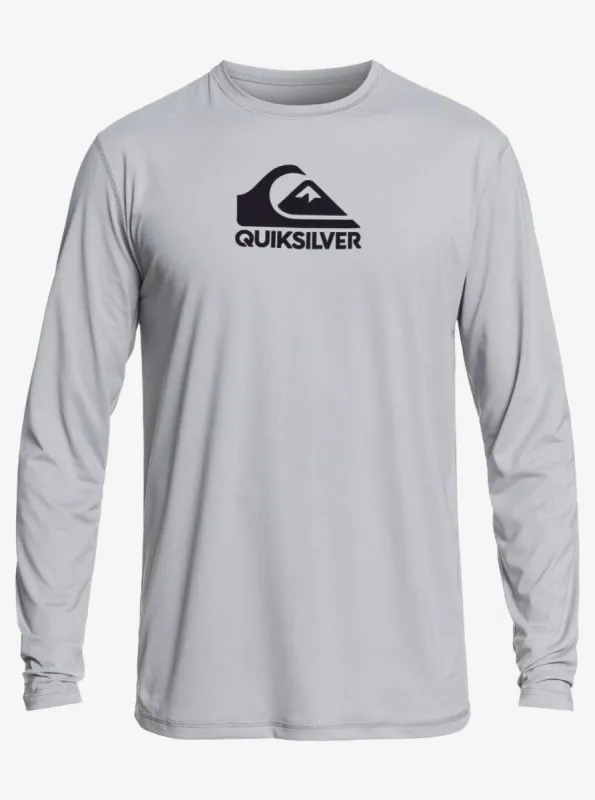 Solid Streak Long Sleeve Upf 50 Surf T-Shirt - Sleet sold by Quiksilver