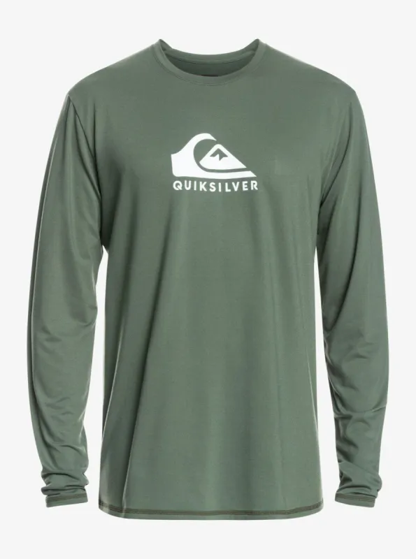 Solid Streak Long Sleeve Upf 50 Surf T-Shirt - Thyme sold by Quiksilver