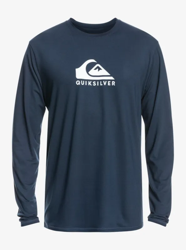 Solid Streak Long Sleeve Upf 50 Surf T-Shirt - Navy Blazer sold by Quiksilver