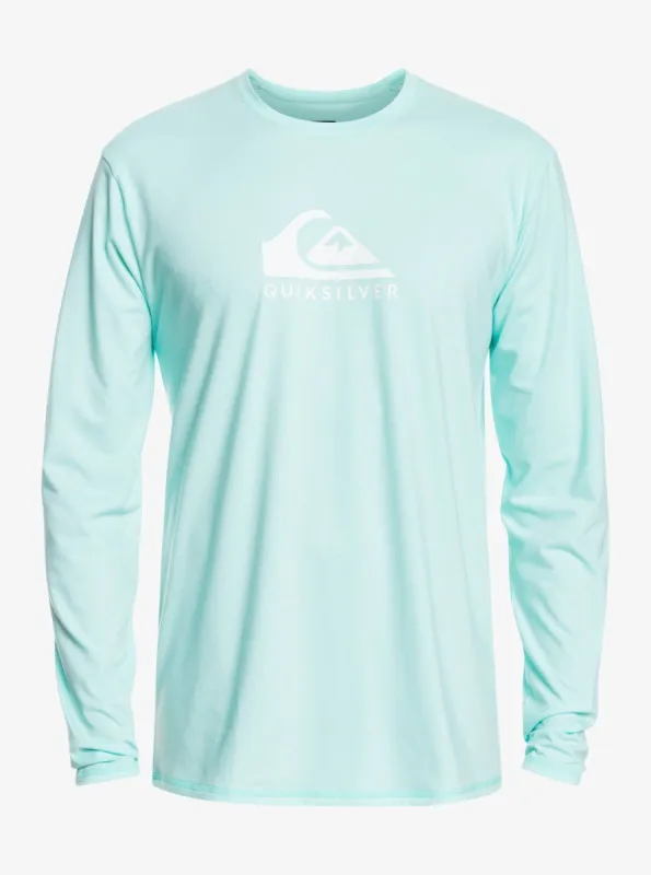 Solid Streak Long Sleeve Upf 50 Surf T-Shirt - Blue Light sold by Quiksilver