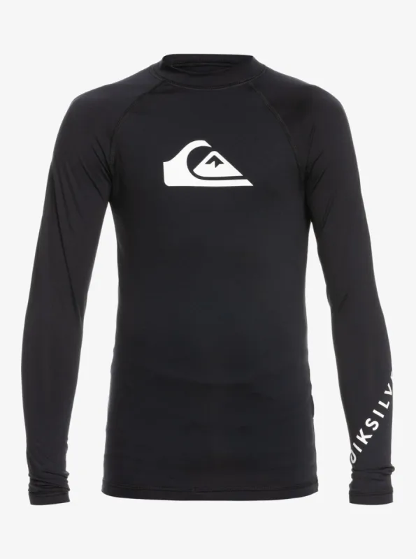 Boys 2-7 All Time Long Sleeve Rashguard - Black sold by Quiksilver