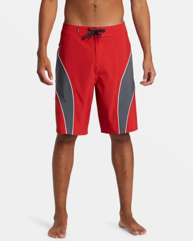Mercury Slash Panel 20" Boardshorts - Salsa sold by Quiksilver