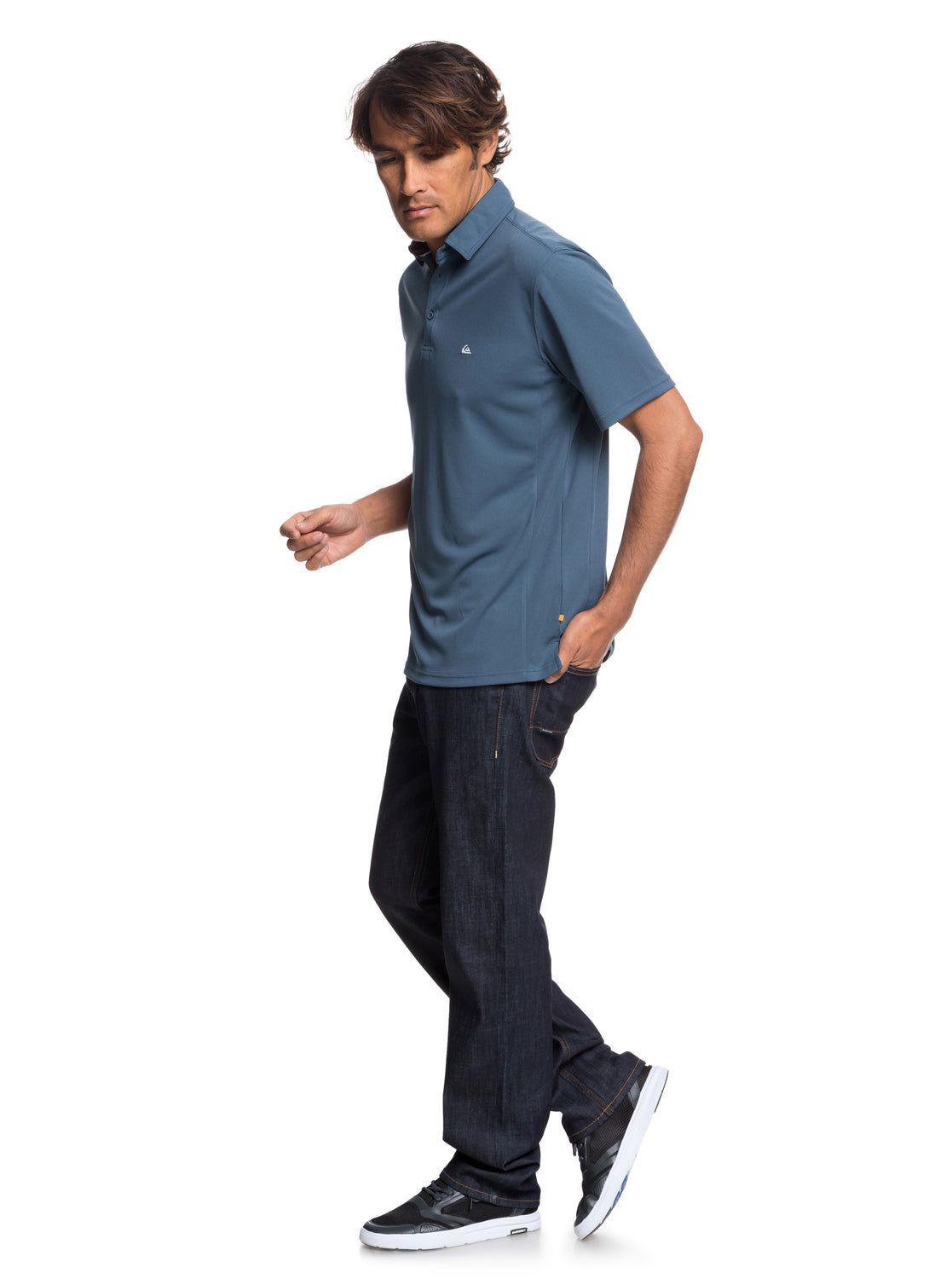 Waterman Water Short Sleeve Polo Shirt - Orion Blue sold by Quiksilver product image thumbnail 4