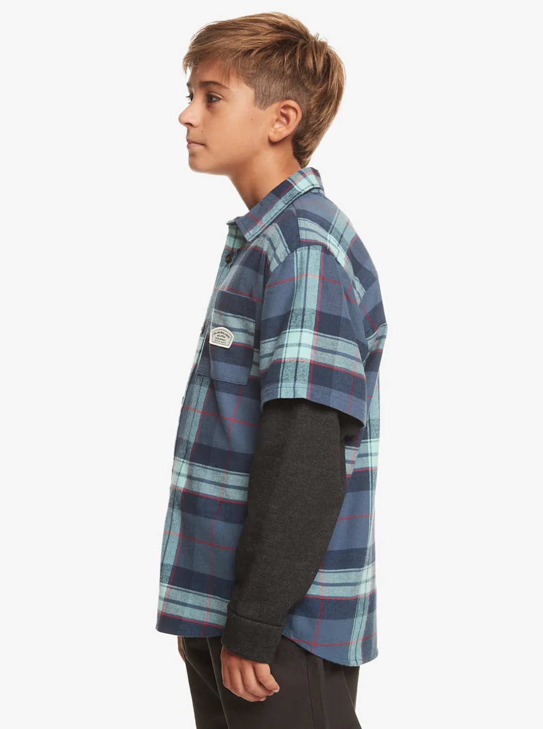 Boys 8-16 Check This Up Oversized Long Sleeve Shirt - Naval Academy sold by Quiksilver product image thumbnail 5