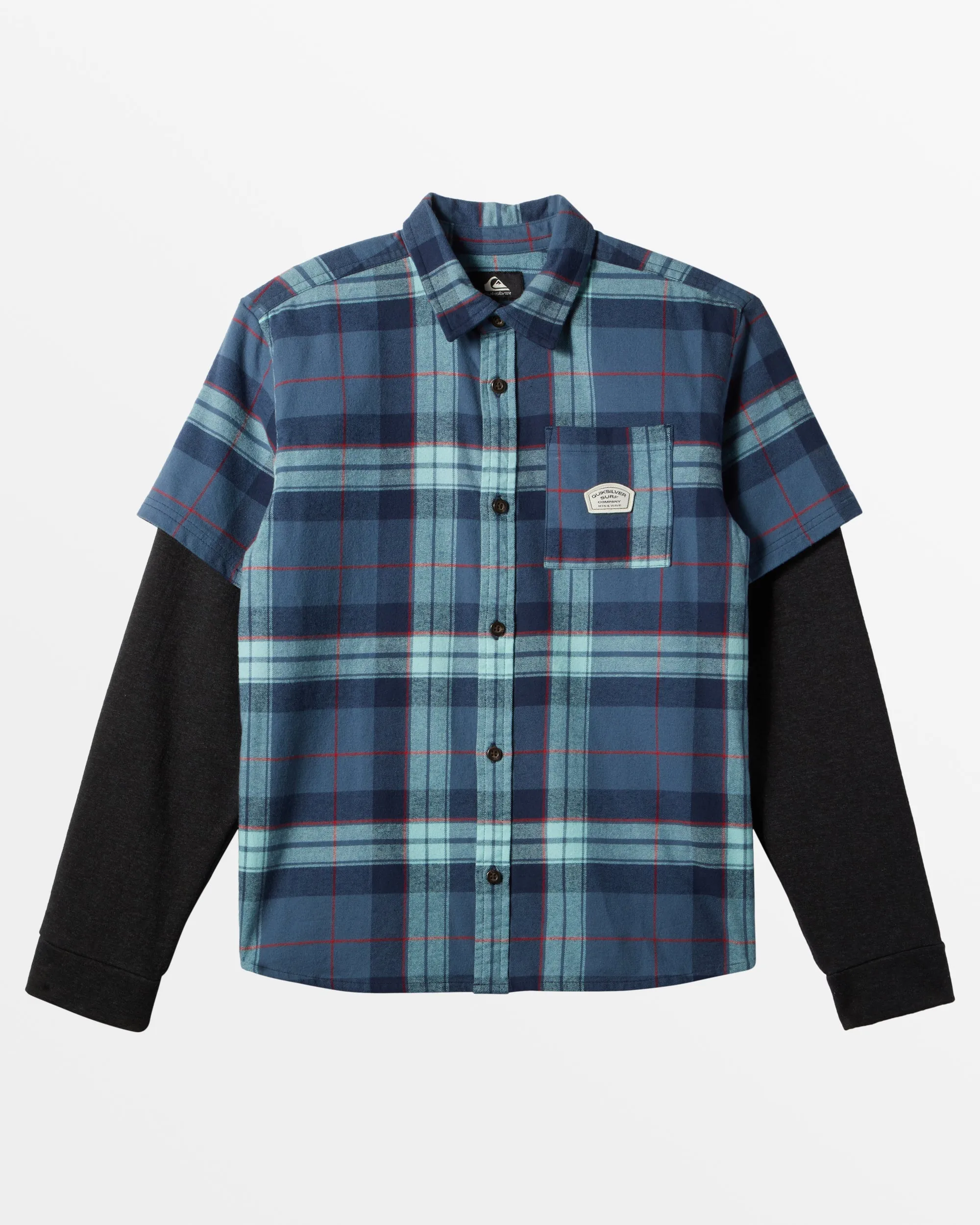 Boys 8-16 Check This Up Oversized Long Sleeve Shirt - Naval Academy sold by Quiksilver