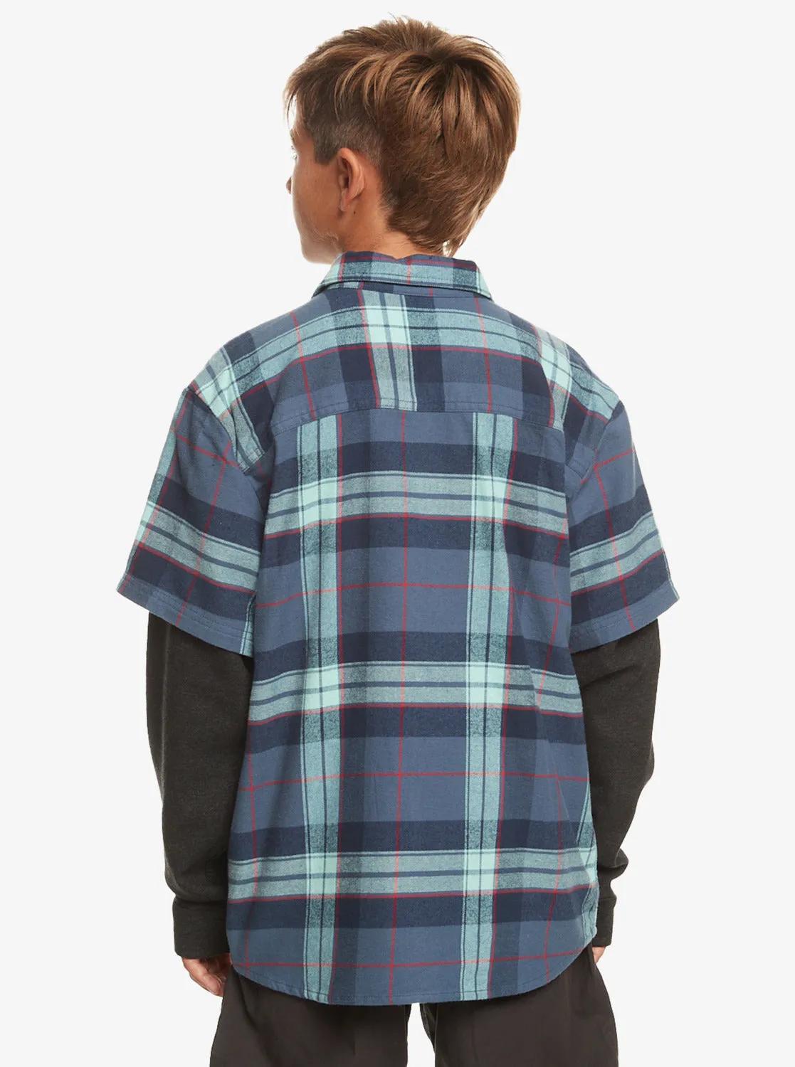 Boys 8-16 Check This Up Oversized Long Sleeve Shirt - Naval Academy sold by Quiksilver product image thumbnail 4