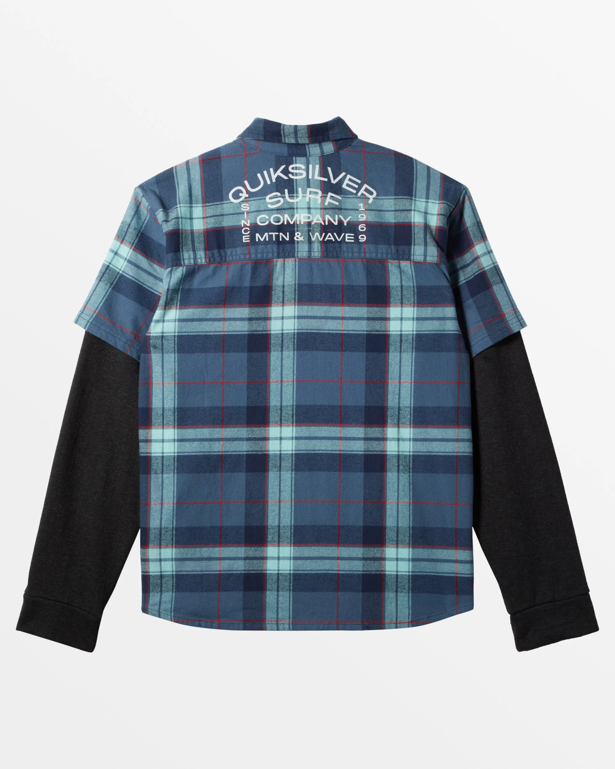 Boys 8-16 Check This Up Oversized Long Sleeve Shirt - Naval Academy sold by Quiksilver product image thumbnail 2