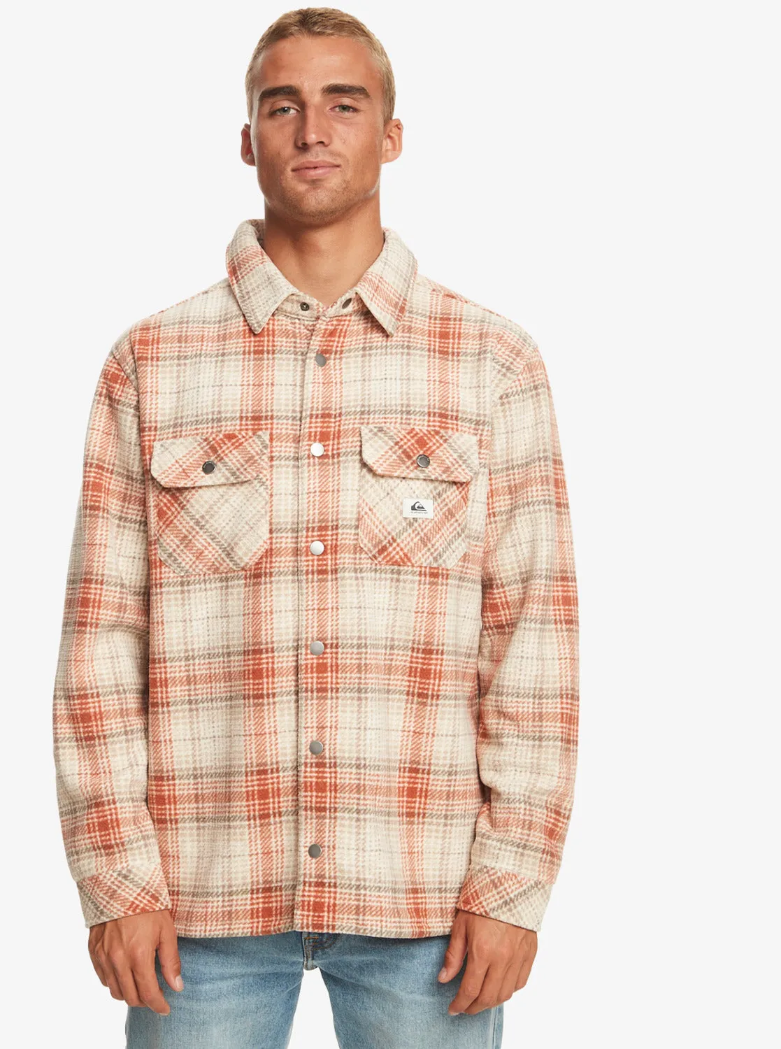 Epic Surf Days Fleece Overshirt - Birch Surf Days Plaid sold by Quiksilver product image thumbnail 5
