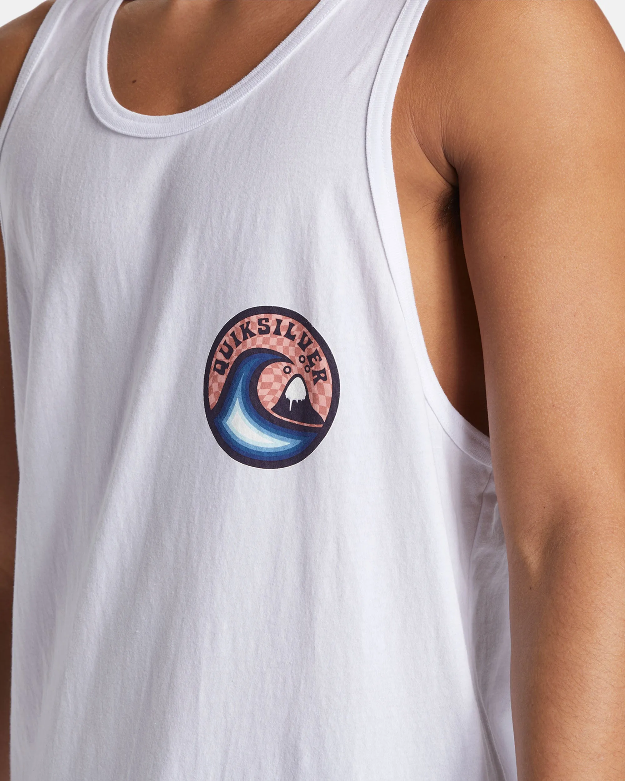 Feelin The Vibe Tank T-Shirt - White sold by Quiksilver product image thumbnail 5