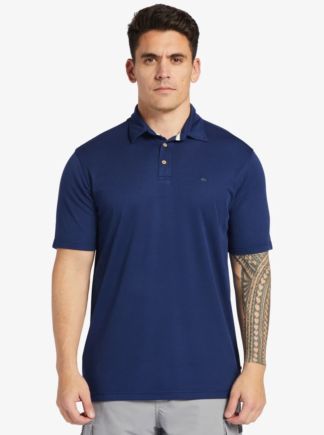 Waterman Water Short Sleeve Polo Shirt - Midnight Navy sold by Quiksilver product image thumbnail 3