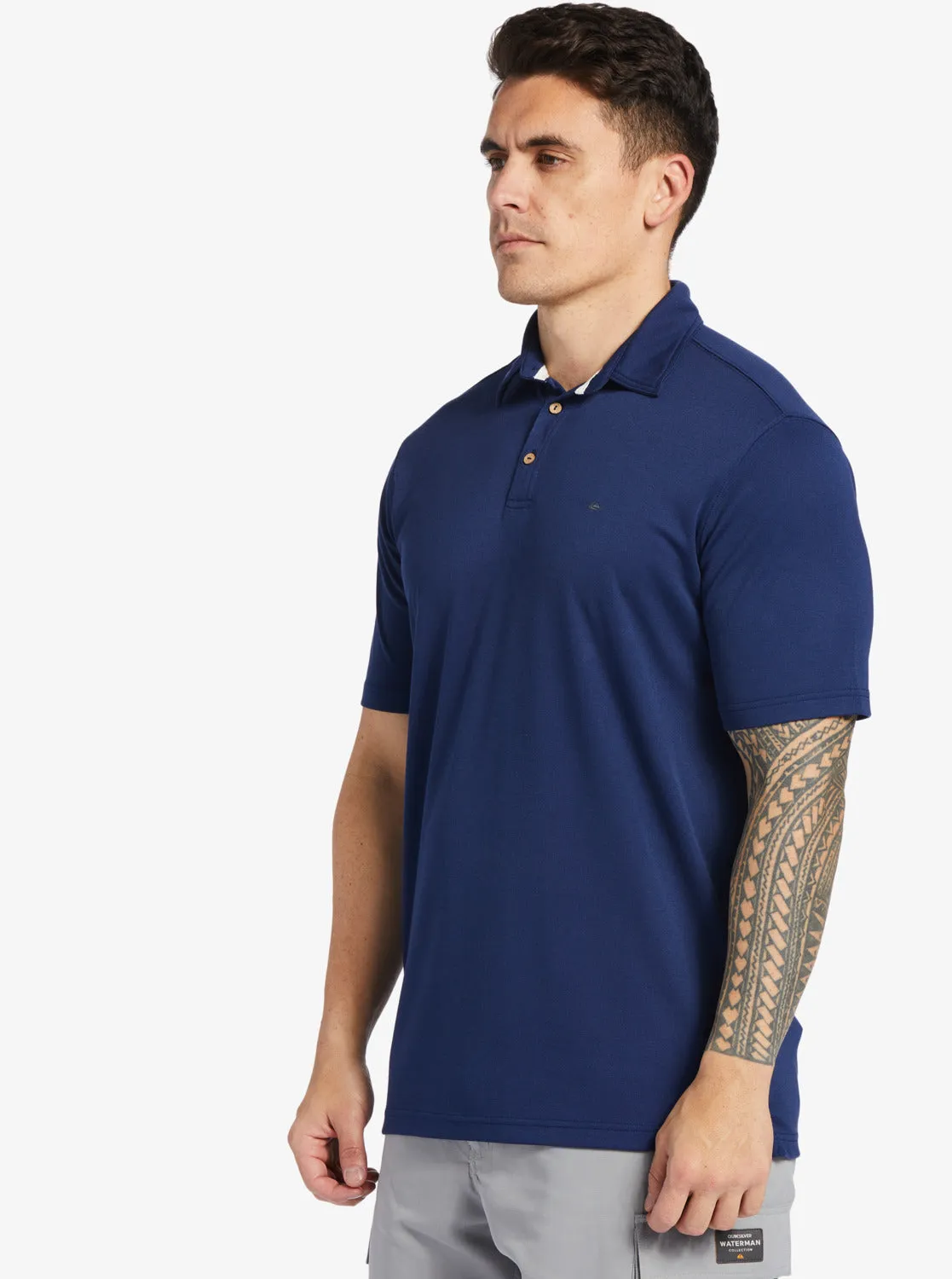 Waterman Water Short Sleeve Polo Shirt - Midnight Navy sold by Quiksilver product image thumbnail 4