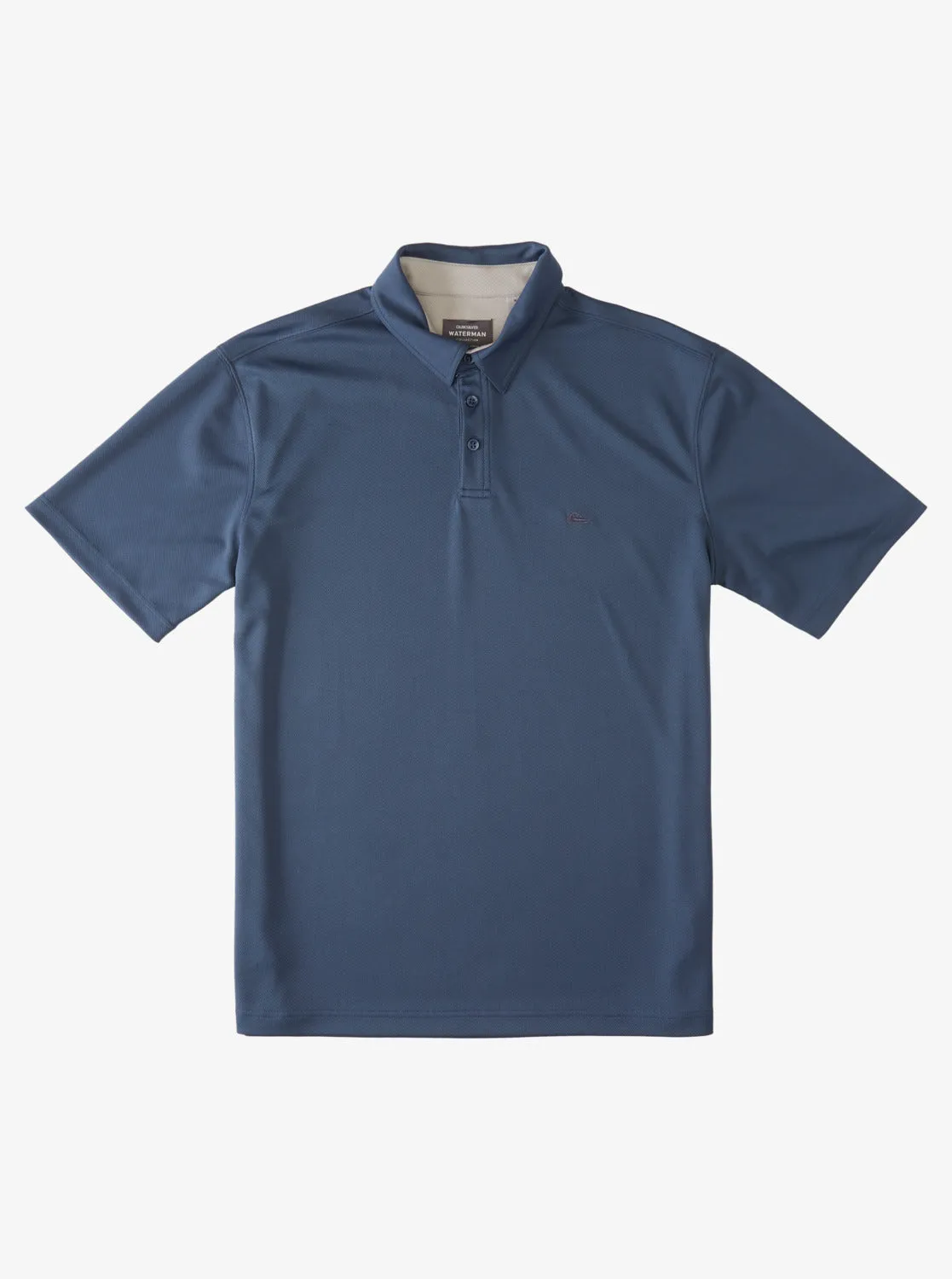 Waterman Water Short Sleeve Polo Shirt - Midnight Navy sold by Quiksilver