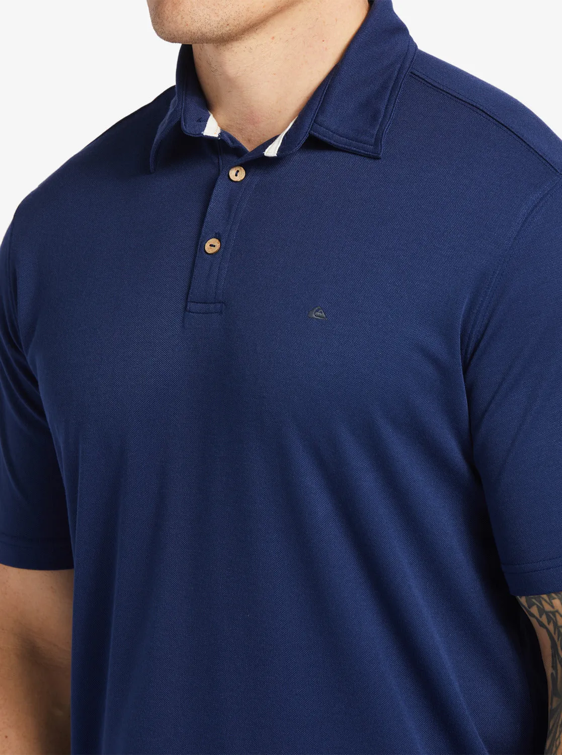 Waterman Water Short Sleeve Polo Shirt - Midnight Navy sold by Quiksilver product image thumbnail 5