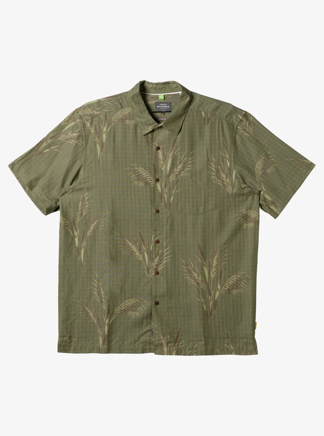 Waterman Skipped Out Woven Shirt - Dusty Olive Skipped Out sold by Quiksilver