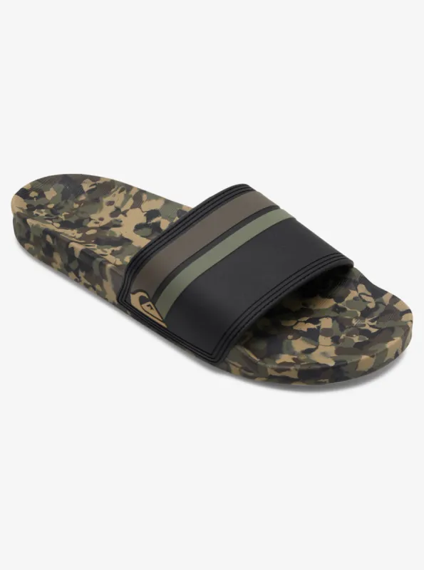 Rivi Slides - Green 2 sold by Quiksilver