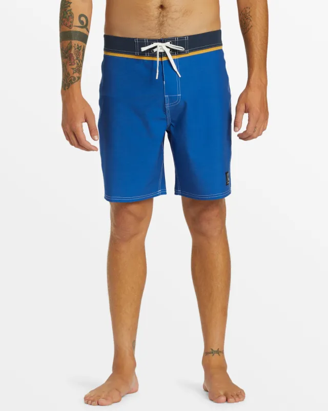 Original Straight Leg Solid 18" Boardshorts - Monaco Blue made by Quiksilver