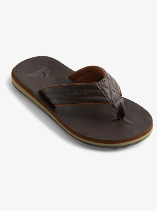 Boys 8-16 Carver Nubuck Sandals - Demitasse sold by Quiksilver