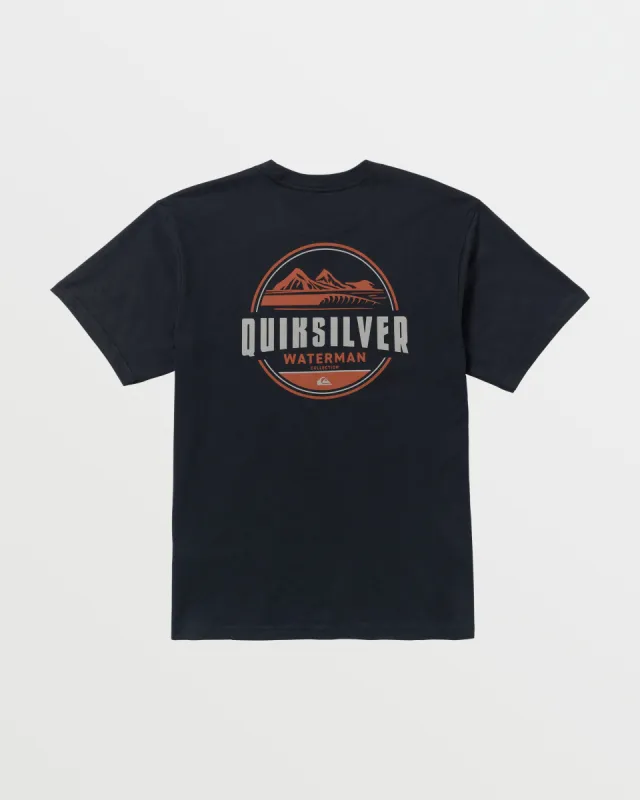Waterman Seas Of Time T-Shirt - Black sold by Quiksilver