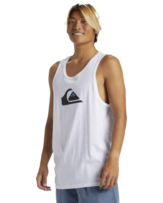 Comp Logo Tank Top - White sold by Quiksilver