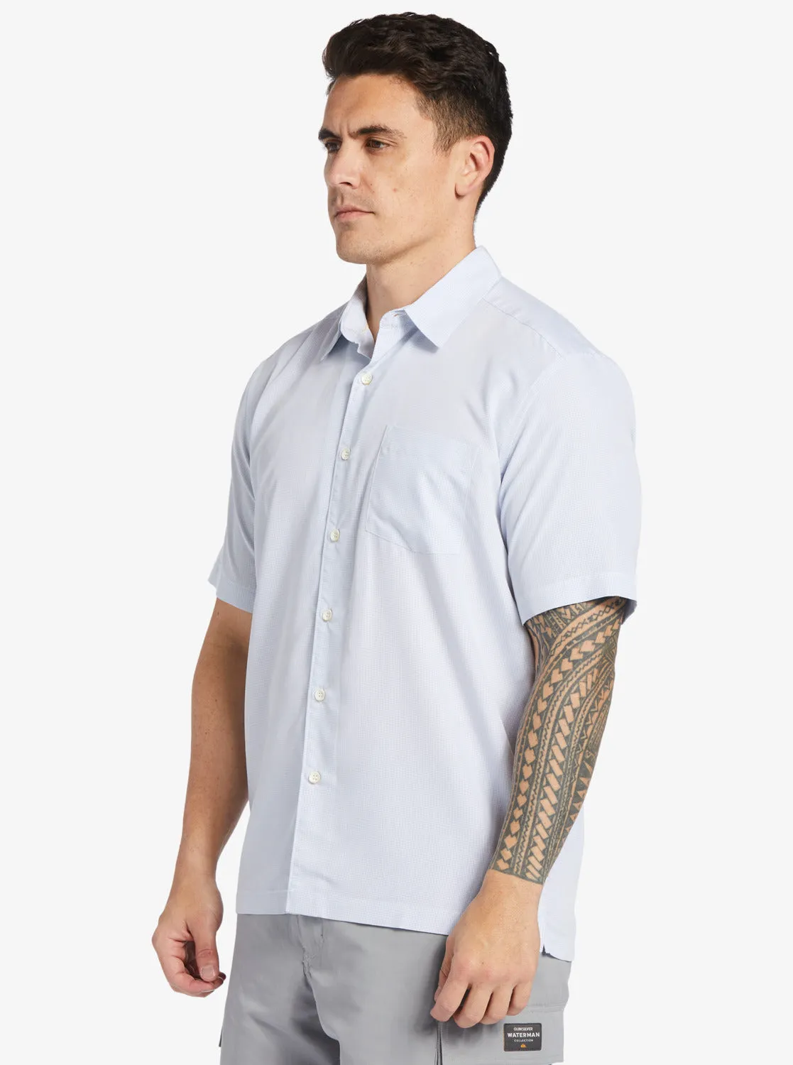 Waterman Kings Cliff Short Sleeve Shirt - White Kings Cliff sold by Quiksilver product image thumbnail 4